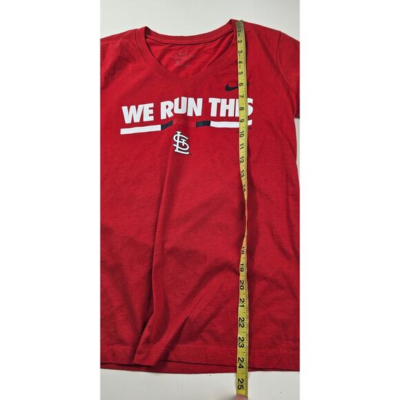 Nike Louisville slugger baseball we run this game day womens v neck top EUC S - Picture 5 of 7